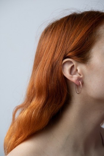 İnce Tamtur Rose Küpe