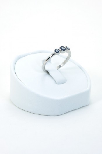 Üçlü Silver Nazar Yüzük