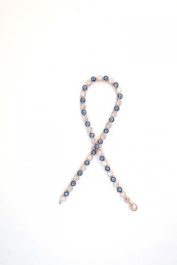 Nazar Boncuklu Taşlı Rose Bileklik