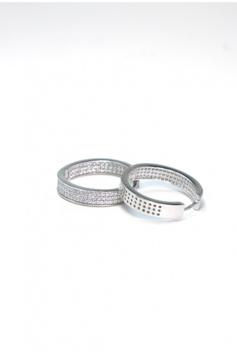 Kalın Tamtur Silver Küpe