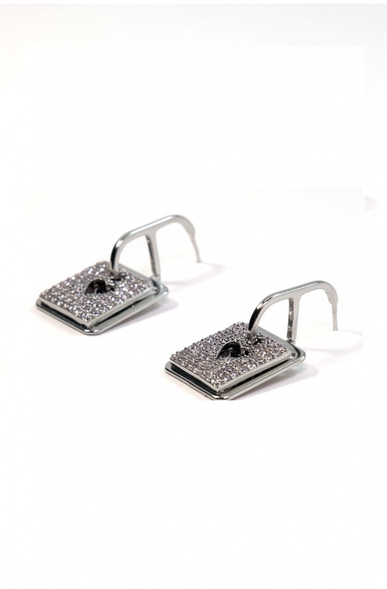 Kupa Kızı Silver Küpe