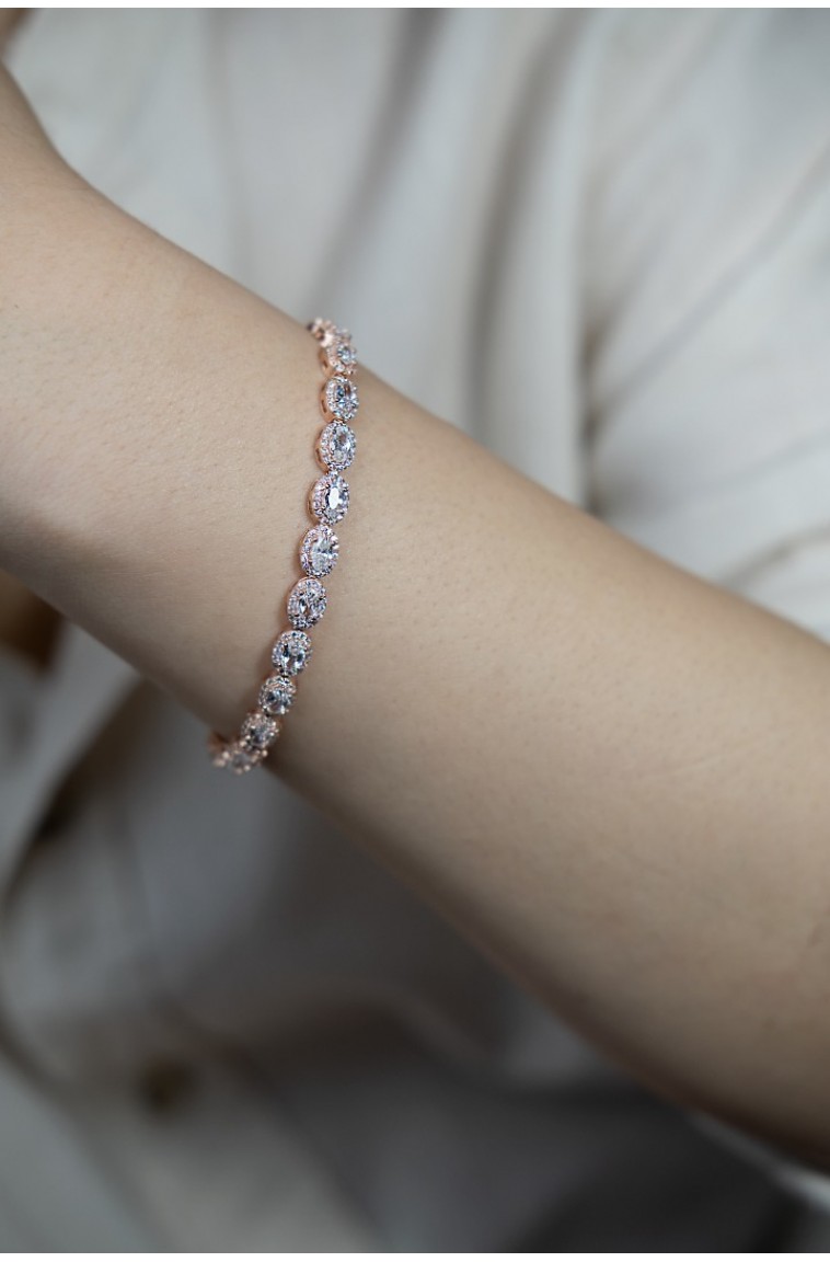 Oval Rose Su Yolu Bileklik